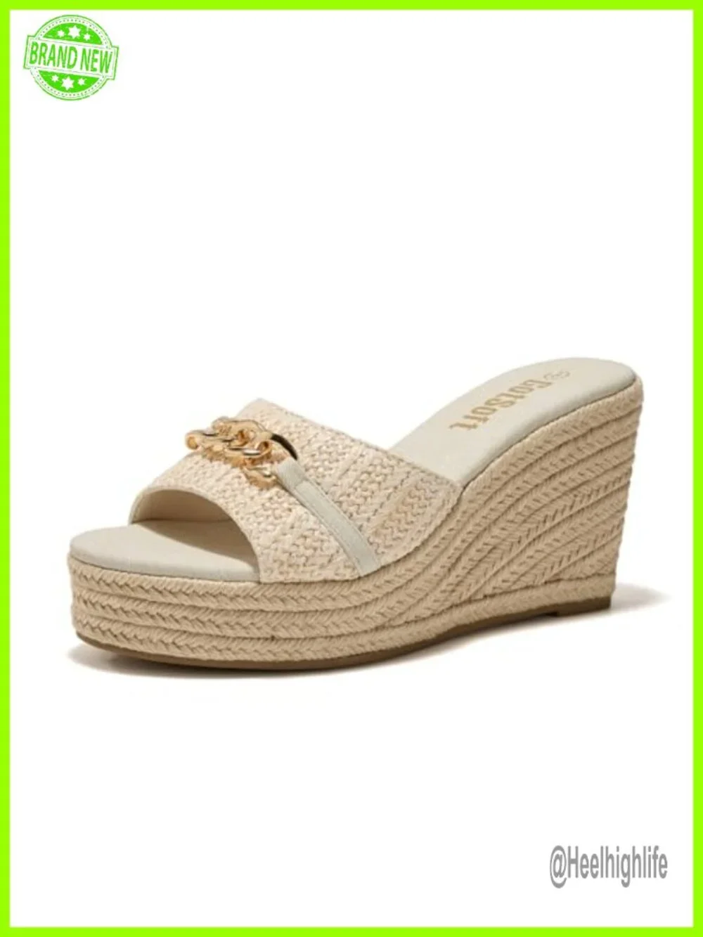 Women's Espadrilles Wedge Sandals Memory Foam Slip On Platform Summer